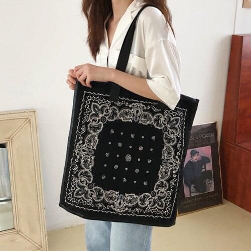 Youda New PU Edging Ladies Shopping Bag Retro College Style Handbags Cloth Canvas Tote Bags Women Eco Reusable Shoulder Shopper