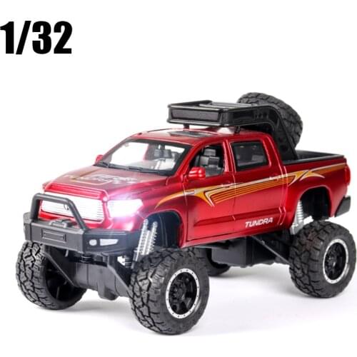 New 1:32 Toyota Tundra Alloy Big wheels Car Model Die Cast Toy Metal Pull Back Childrens Toy Free Shipping
