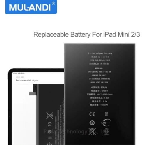 Tablet Battery For iPad Mini 2 3 6471mAh Mini2 Mini3 A1512 A1489 A1490 A1491 A1599 Tablet Battery With Tools