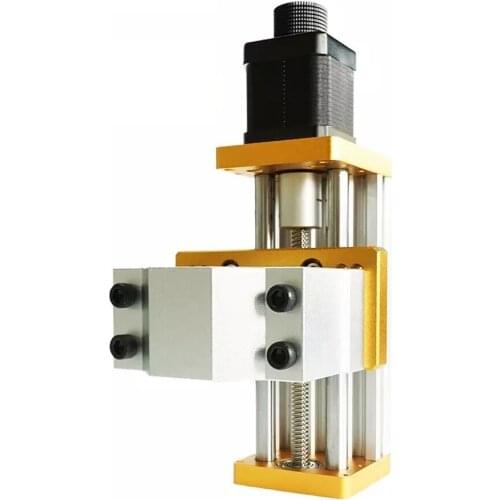 Aluminum Z Axis NEMA17 42 Stepper Motor Stroke 60mm 85mm Screw Slide Table Linear 42 52 65mm Spindle Clamp CNC Router 3018 Plus