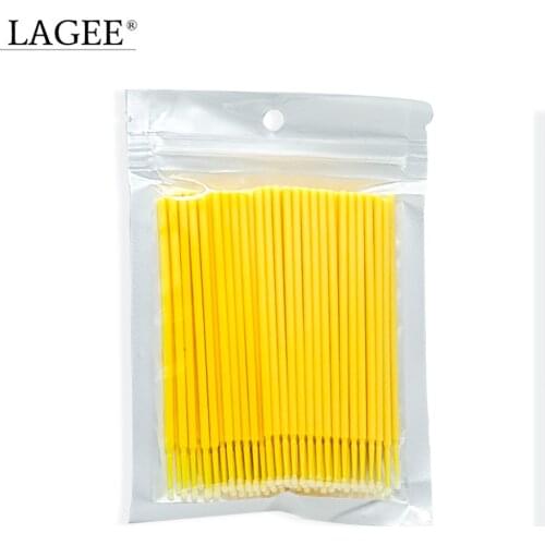 NAGARAKU Eyelashes Makeup Maquiagem 100PCS/Package Micro Durable Disposable Applicators Mascara Brush Eyelash Glue Cleaning Tool