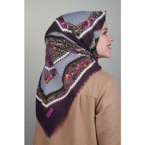 BONJELA PATTERNED COTON SCARF-DESEN-64-RENK-17