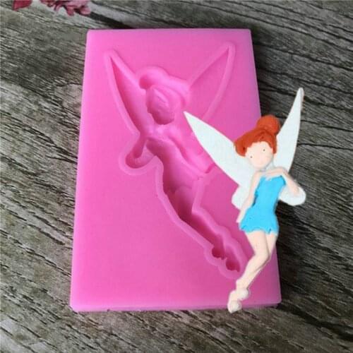 Flower Fairy Angel Silicone Mold Chocolate Clay Candy Molds Fondant Cake Decorating Tools DIY Baking Moulds