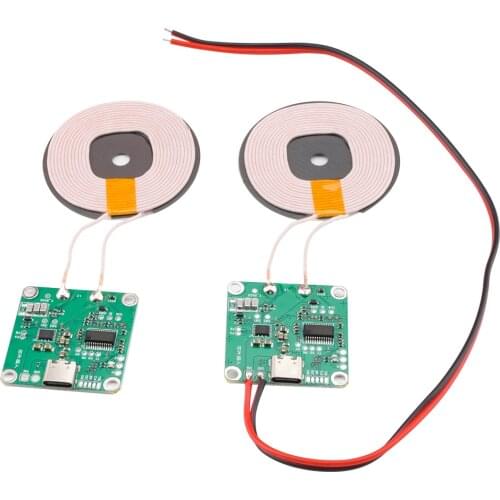 DC 5V 9V 12V 5W 20W Type-C Fast Charge Wireless Charger Transmitter PCBA Circuit Board Coil Receiver Charger Module
