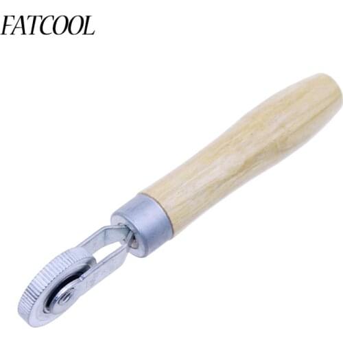 FATCOOL 1PCS High Quality Ball Bearing Tire Tire Patch Roller Stitcher Puncture Repair Tube Tool Car Truck Tires Wood Handle