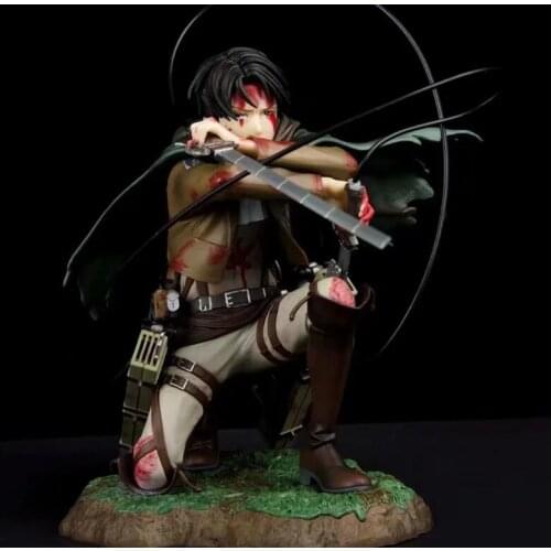 18cm Japanese anime figure Attack on Titan Levi Ackerman Rivaille Ackerman action figure collectible model toys for boys