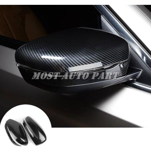 ABS Chrome Rearview Mirror Frame Trim Cover For BMW 5 Series G30 G31 2017-2020 Black/Silver Car accesories interior Car Trim