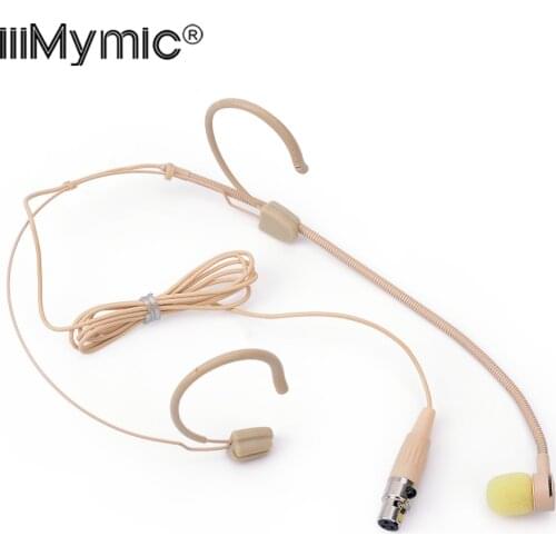 Perfect for Singing Concert !! 3Pin XLR Headset Headworn Microphone Uni-directional Condenser Mic for AKG Bodypack Transmitter