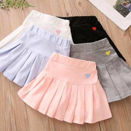 2021 summer fashion 3-14 year old pure cotton elementary school costume dance training cute female baby skirt with shorts