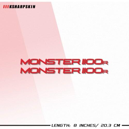 Stickers Motorcycle bicycle fuel tank sticker wheel helmet MOTO waterproof reflective logo decal For DUCATI MONSTER 1100R