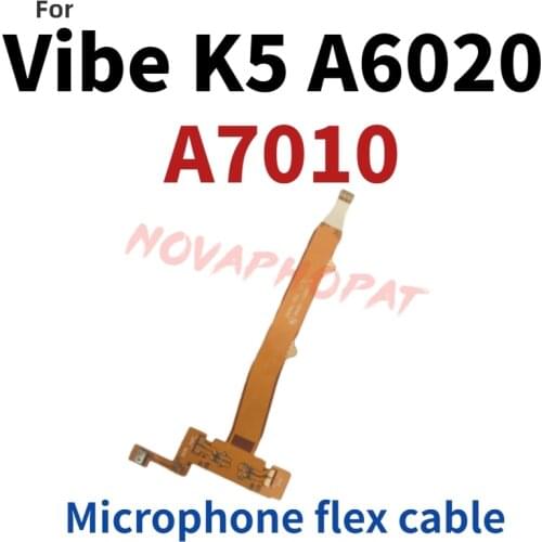 Novaphopat For Lenovo A6020 A6020a40 MIC Microphone Flex cable Replacement + tracking