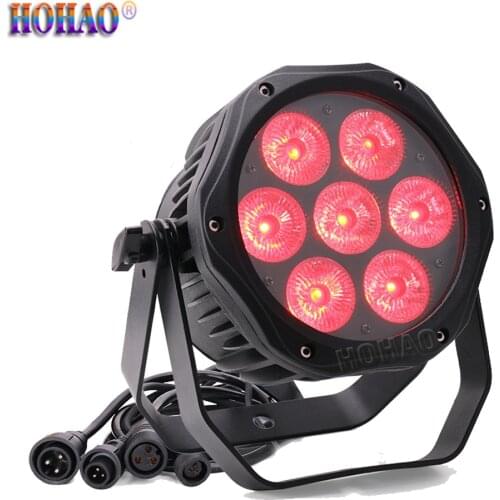 HOHAO News 7x15W RGBWA-UV 6IN1 LED Waterproof Par Lamp Outdoor Colorful Lighting Background For Cultural Tourism Project
