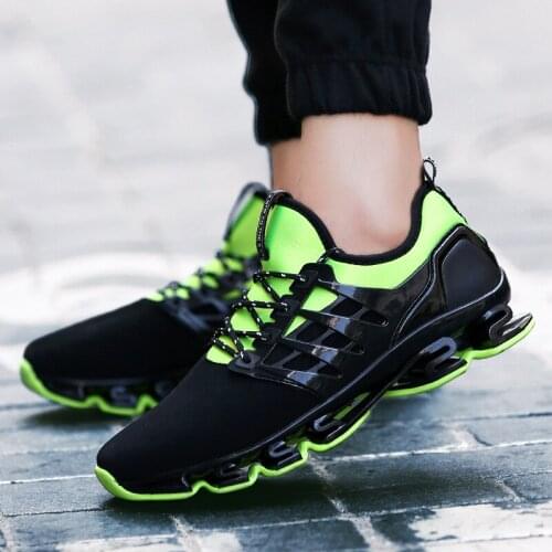 Running Shoes Wearable Sole Athletic Sport Cushioning Jogging Shoes Woman Blade Breathable Cloth Tank Bottom Shoes Surface