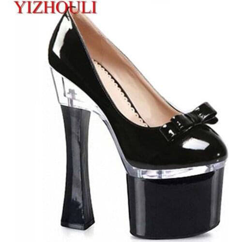 High heels temptation wildly popular Kawaii high-heeled shoes temperament shu 18CM since documentary shoes