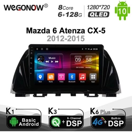 Oniwce PX6 6G+128G DSP Android 10.0 Car multimedia Player Navigation GPS For Mazda 6 Atenza CX-5 2012-2015 GL GJ 2012-2017 Radio