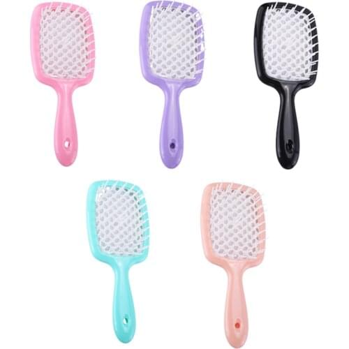 Professional Vented Hair Brush Salon Styling Tools Large Plate Combs Massage Girls Ponytail Comb
