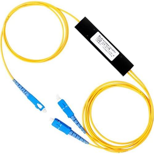 SC APC 1X2 PLC Singlemode Fiber Optical Splitter PCL Splitter Internal Computer Cables Optical Splitter With SC/UPC Connector