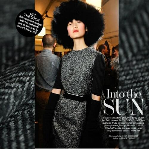 Retro knitted wool fabrics high-end worsted autumn and winter fashion wool fabrics wholesale high quality wool cloth