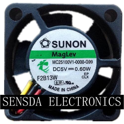 For Sunon MC25100V1-0000-G99 2510 5V 0.60W mini server inverter cooling fan