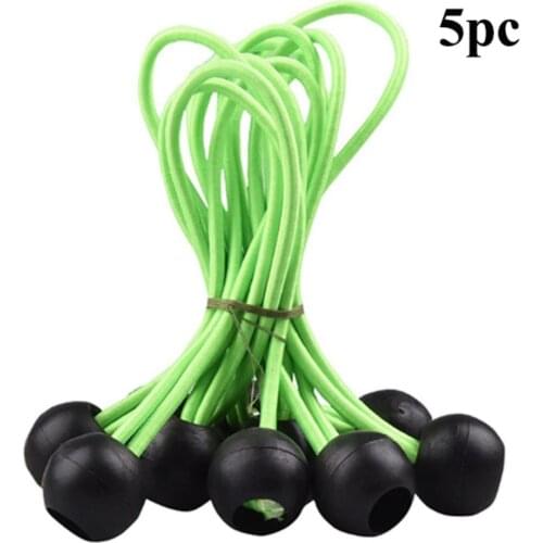 Tent High Elastic Bands Plastic Ball Head Bungee Cords Trampoline Baggage Belts Tent Tie Outdoor Camping Tent Accessoriy 5/10pcs