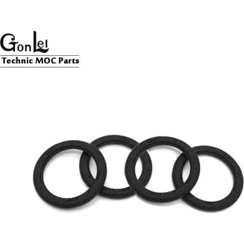 20Pcs/lot Technic Wedge 2815 Belt Wheel Tire 30.5x3mm Tyres Parts for Wheels 70162 MOC Building Blocks Brick Toys For Children