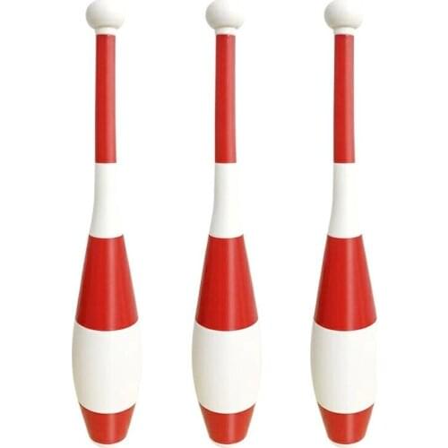 3 Pcs Professional Juggling Clubs Sticks Joker Circus Stage Magic Acrobatics Show Props Jugglers Kid Outdoor Sports Exercise Toy