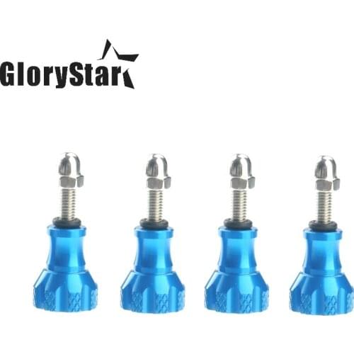 4Pcs CNC Aluminum Alloy Thumb Screw for GoPro Hero 8 7 6 5 4 SJCAM Xiaomi Yi 4K 4K+ h9 OSMO Action Camera Go Pro Accessories Kit