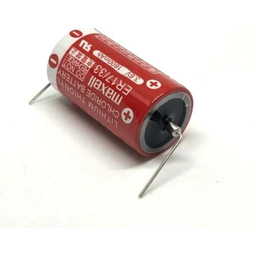 5pcs/lot Brand New Original Maxell ER17/33 3.6V 1600mAh Lithium Thionyl Chloride Batteries PLC Battery (ER17/33)