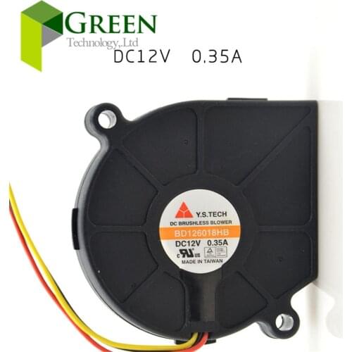 5pcs The Original Y.S.TECH BD126018HB 6018 60x60x18mm 12V 0.35A Blower Fan Cooling for LINK 3324SR Fan 3pin