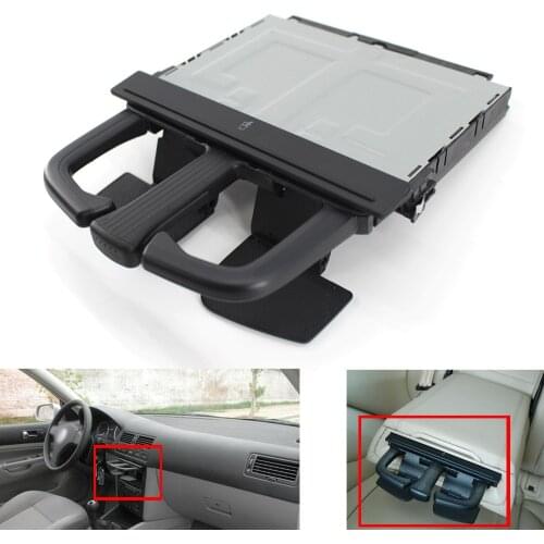 Front Dash Car Cup Holder Sliding For V*W J*etta Bora Golf MK4 MKV Audi A3 S3 A4 A6 Q5 Car-styling Cup Holder Storage Box Plasti