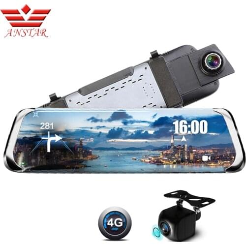 Anstar F800 Car DVR Android 4G Rear View Camera HD 10 inches Full IPS Touch Screen Dash Cam GPS Navi ADAS Dual Lens Car Camera