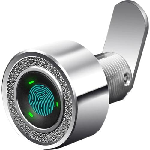 Zinc alloy Keyless Mini Fingerprint cabinet lock biometric electric lock for cabinet drawer strongbox