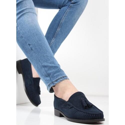 MAY LOAFER FRINGED SUET SHOES