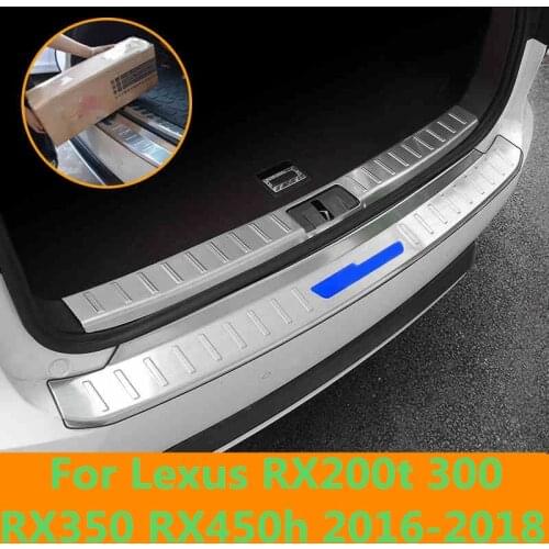 For Lexus RX200t 300 RX350 RX450h 2016-2018 threshold Article Welcome pedal Rear Guard Tailgate decoration Bright strip styling