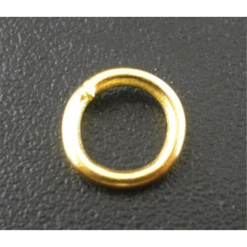 DoreenBeads 500 PCs Gold color Open Jump Rings Basic Accessories Circle Jump Rings for DIY Jewelry Making 6x1mm Findings