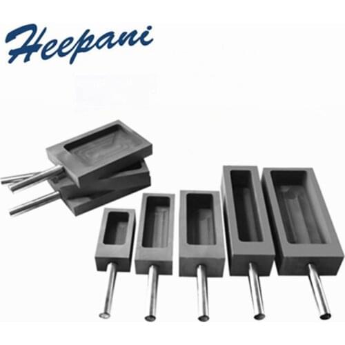 Graphite crucible with handle graphite ingot mould mold high temperature resistance casting mould graphite for metal melting