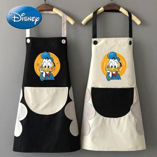 Disney Household Kitchen Apron Female Waterproof and Oil-proof Fashion Adult Work Cooking Overalls Mens Custom LOGO