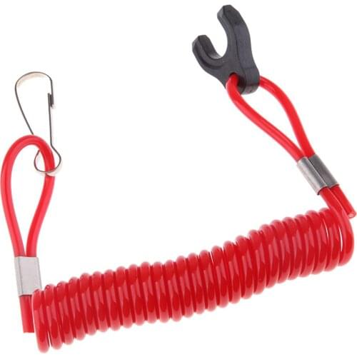 Boat Outboard Engine Safety Lanyard Stop Kill Switch Cord for Tohatsu