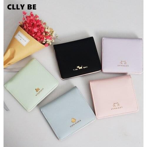 2020 Cute Wallets Leather Women Wallets Fashion Short Wallet Student Coin Purse Card Holder Ladies Clutch Bag Female Purse