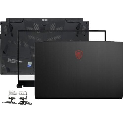 NEW For MSI GF75 MS-17F5 MS-17F1 Series Laptop LCD Back Cover Front Bezel Palmrest Bottom Case LCD Hinges A B C D Cover Black