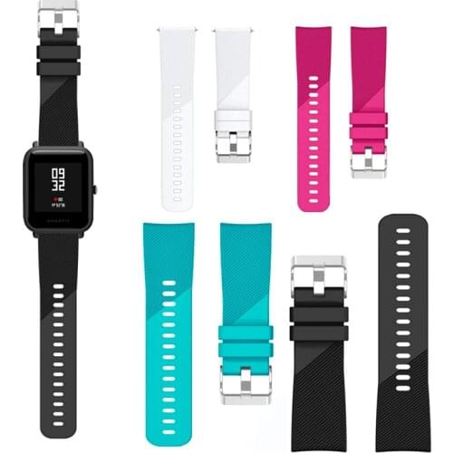 Suitable for connecting bracelet for Xiaomi Huami amazfit BiP For Samsung Gear S2 20mm high quality silicone strap accessories