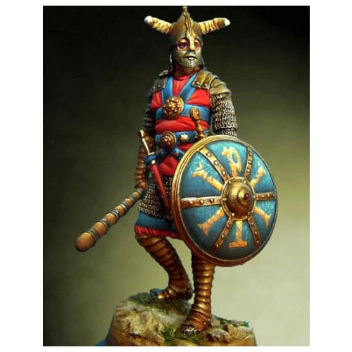 1/32 54mm ancient Knight stand (WITH BASE ) Resin figure Model kits Miniature gk Unassembly Unpainted
