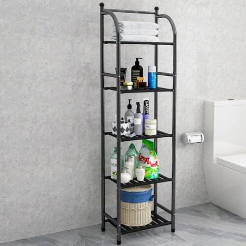 Simple storage rack floor type corner rack bedroom bathroom living room kitchen shelf storage basket