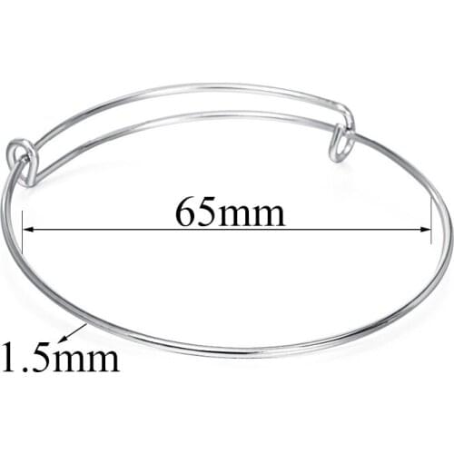 10pcs Adjusted Wire Bracelet Bangles Gold/Silver/Rose Gold/Antique Bronze Color Bracelet for DIY Charms Bangle Jewelry Making