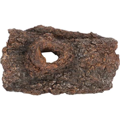 Resin Simulation Simulation Tree Bark Hide Cave Resin Reptile Hide Cave Eco‑Friendly Landscape for Scorpion