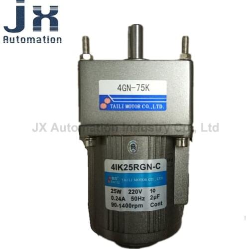 Taili Micro Gear Motor 4IK25RGN-C 4GN75K 25W 220V AC Speed Motor