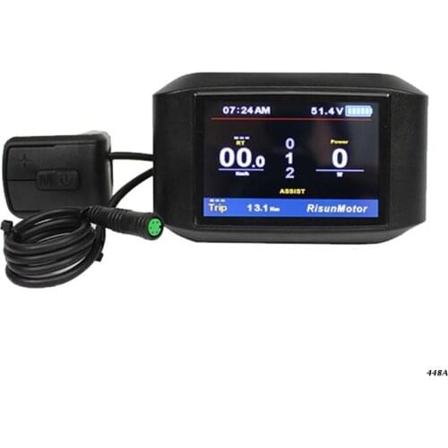 Bicycle Odometer with LCD Display & Multi-Functions 750C EBike Speedometer