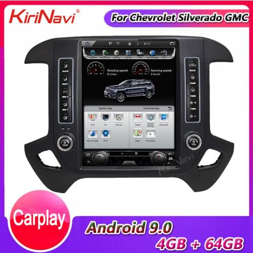 KiriNavi Telsa Style Vertical Scree 12.1" Android 8.1 Car Radio For Chevrolet Silverado GMC Car Dvd Player Auto GPS Navigation