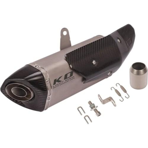 Motorcycle Exhaust Muffler with DB Killer Silencer Escape Pipe Baffle Tip Slip on 51mm Exhaust System Pipe