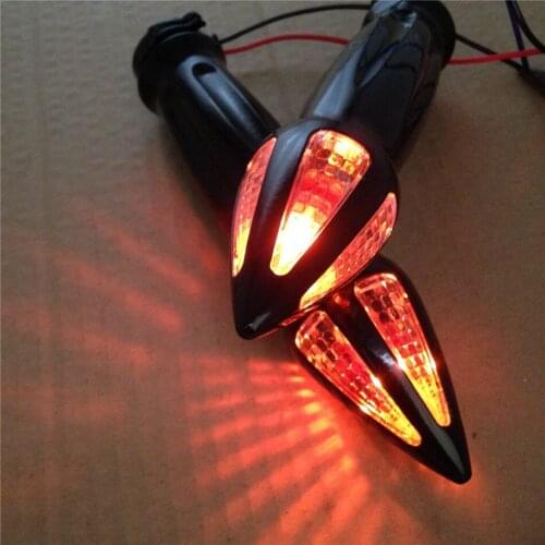 Aftermarket free shipping motorcycle parts Motorcycle Parts Hand Grips With Turn Signals For Honda Yamaha Suzuki Kawasaki Custom
